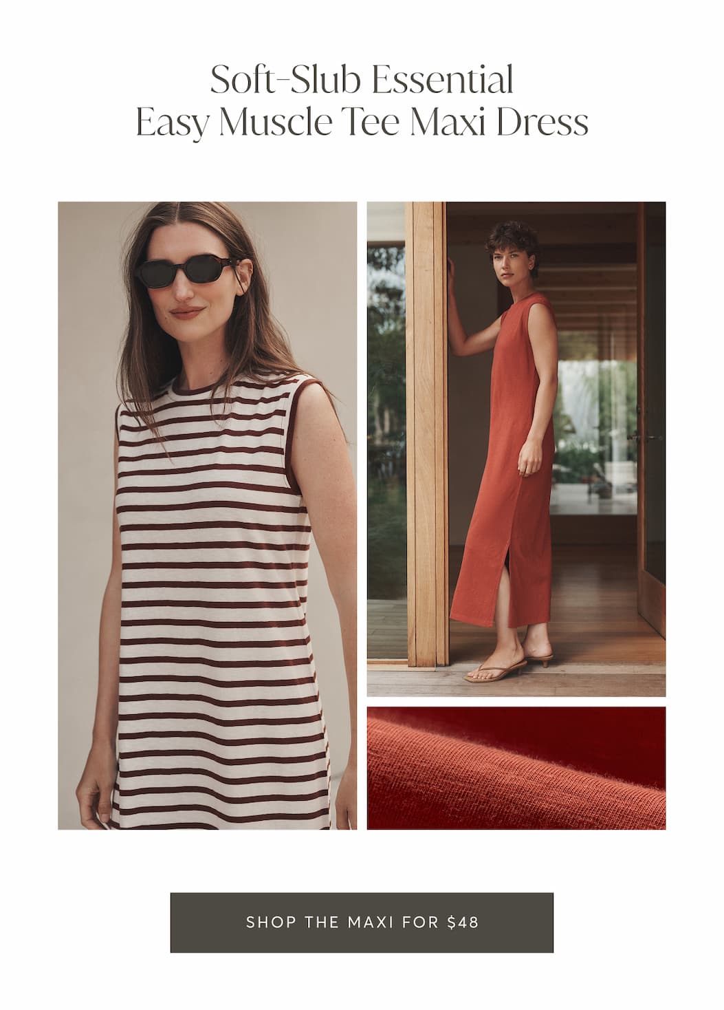 Soft-Slub Essential Easy Muscle Tee Maxi Dress | Shop The Maxi