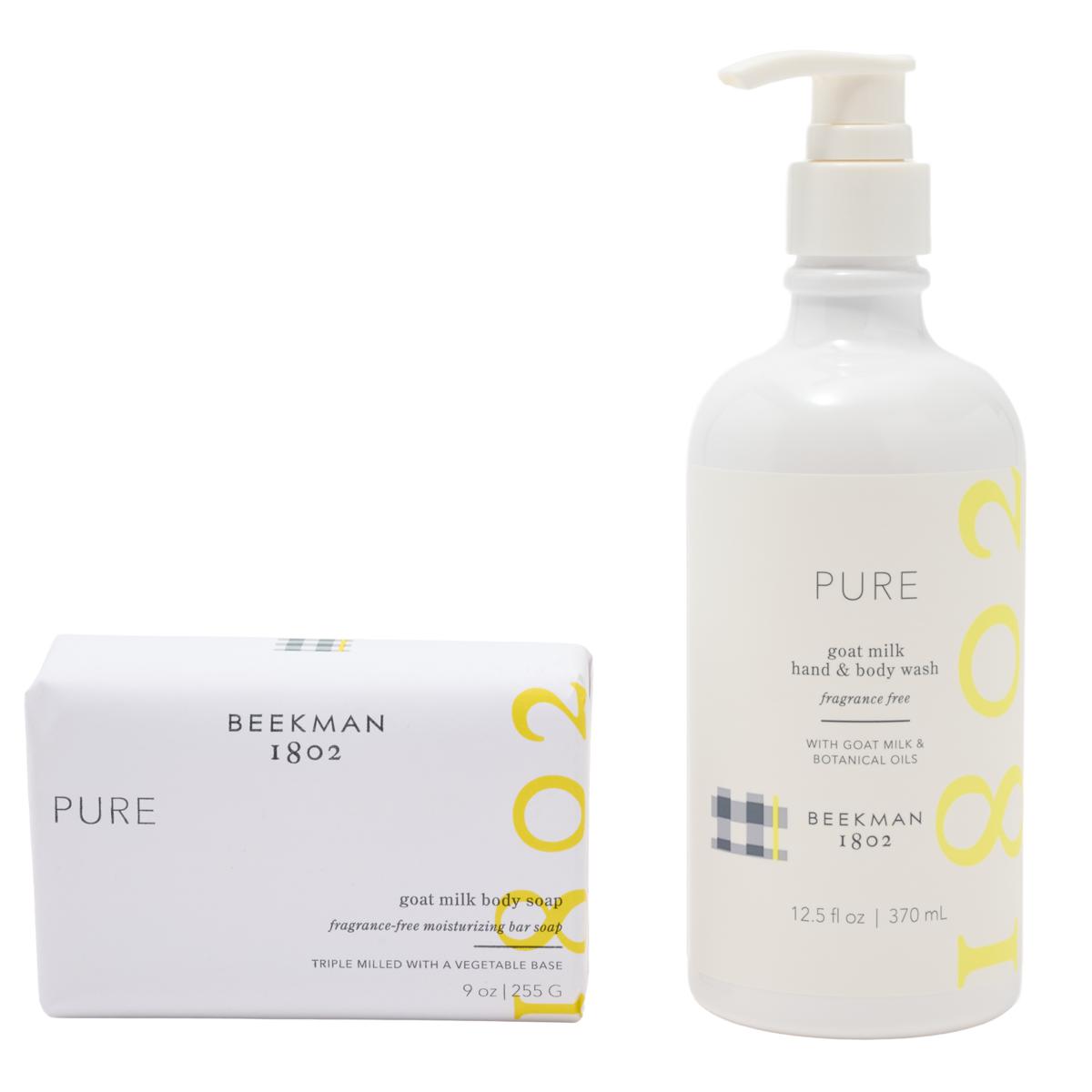 Beekman 1802 Goat Milk Body Wash Cleansing Duo - Pure
