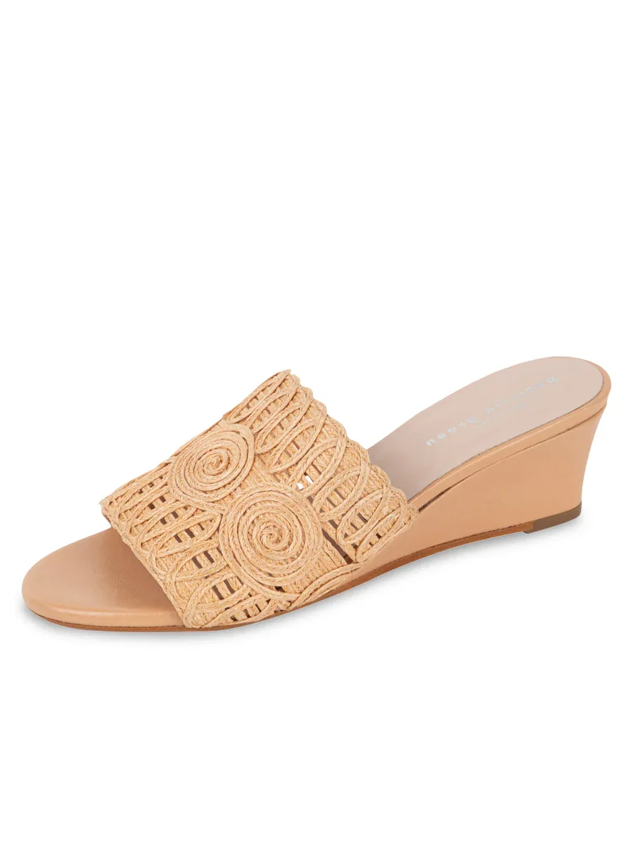 Image of Siesta Swirled Raffia Wedge