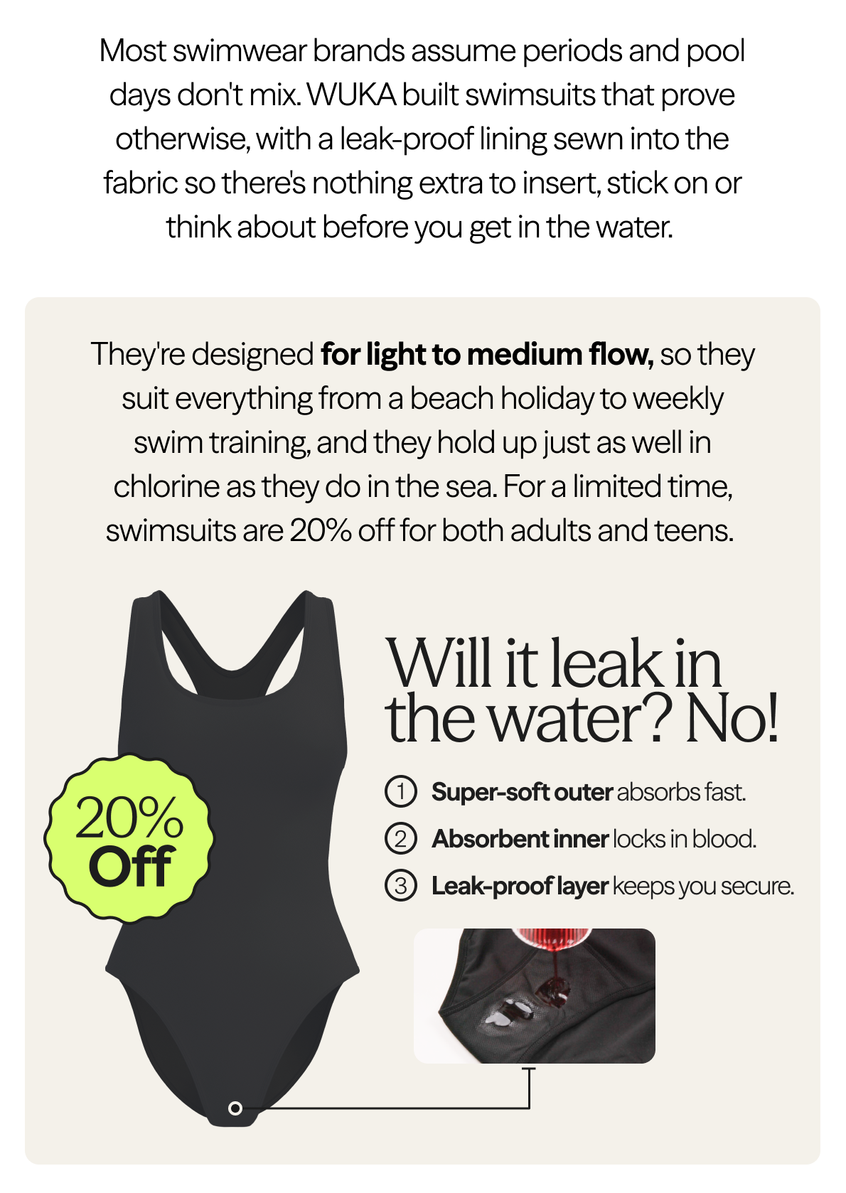 Most swimwear brands assume periods and pool days don't mix.