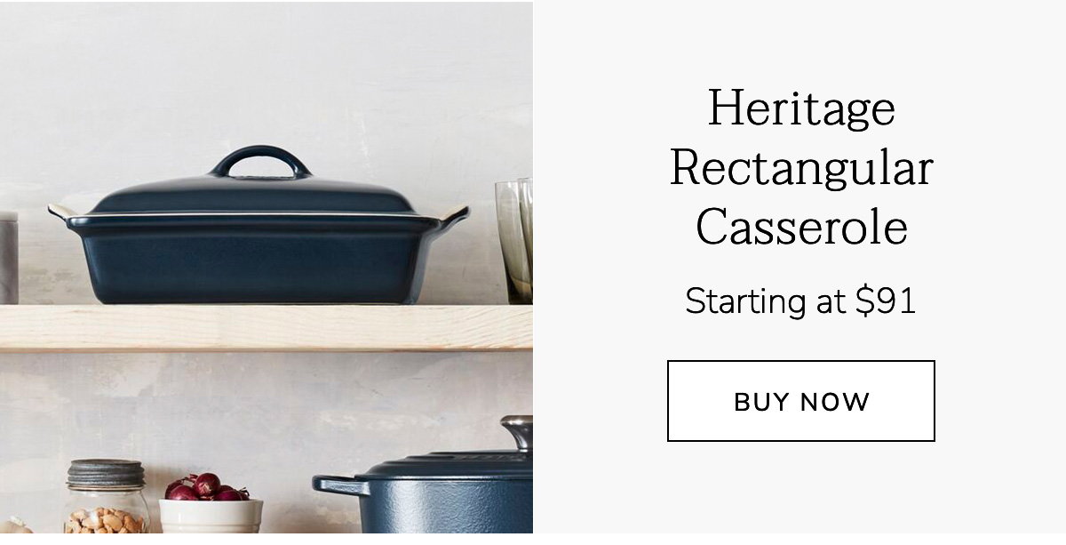 Heritage Rectangular Casserole - Starting at $91 - BUY NOW