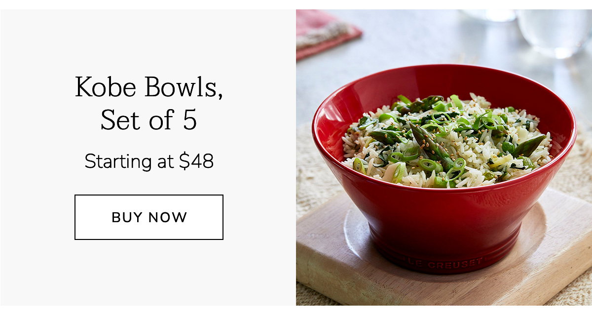 Kobe Bowls, Set of 5 - Starting at $48 - BUY NOW