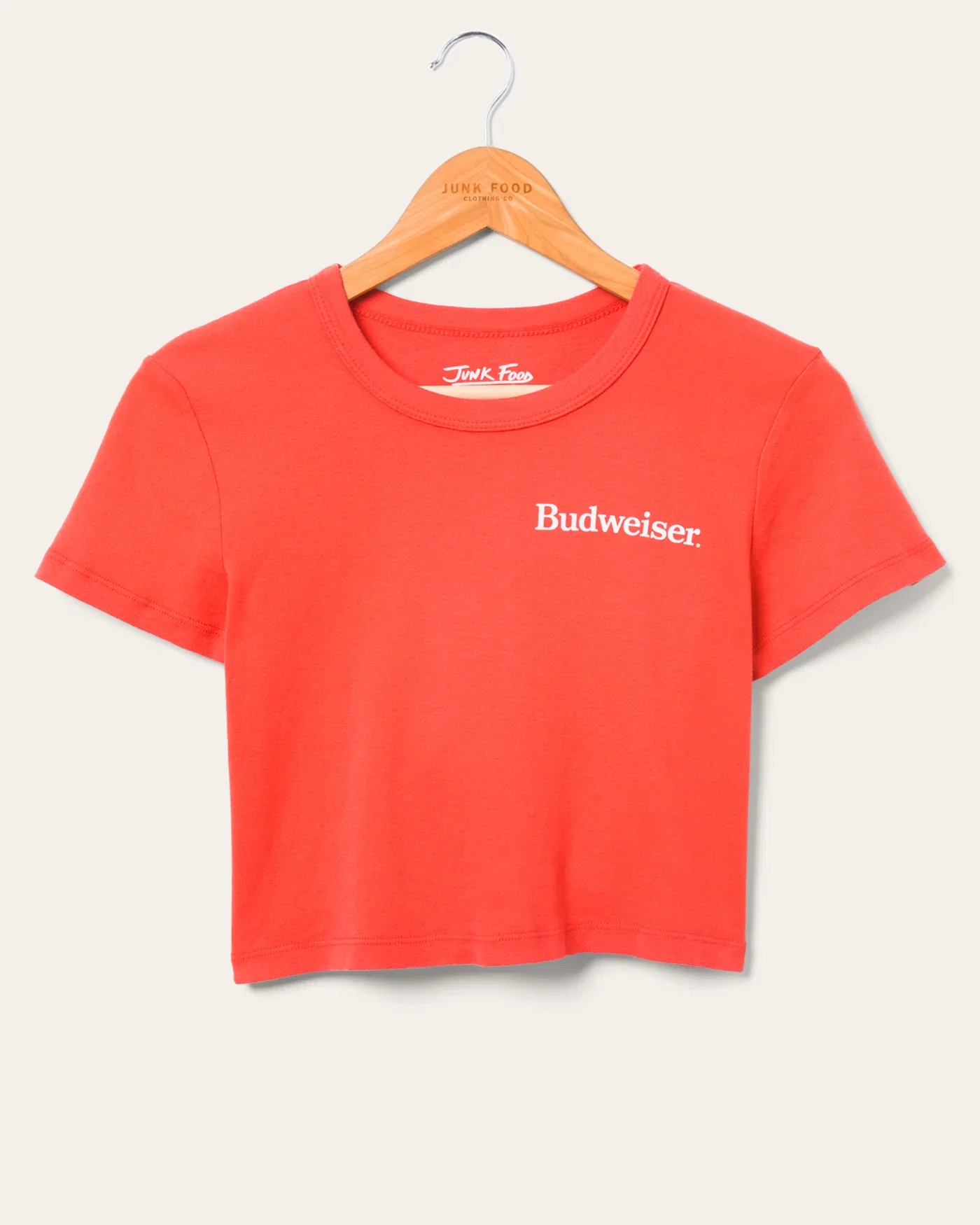 Image of Women's Budweiser Label Baby Tee