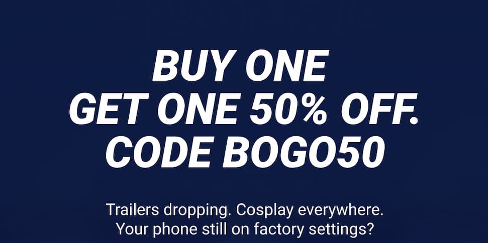 THE FANDOM SUPER BOWL IS LIVE Trailers dropping. Cosplay everywhere. Your phone still on factory settings?
