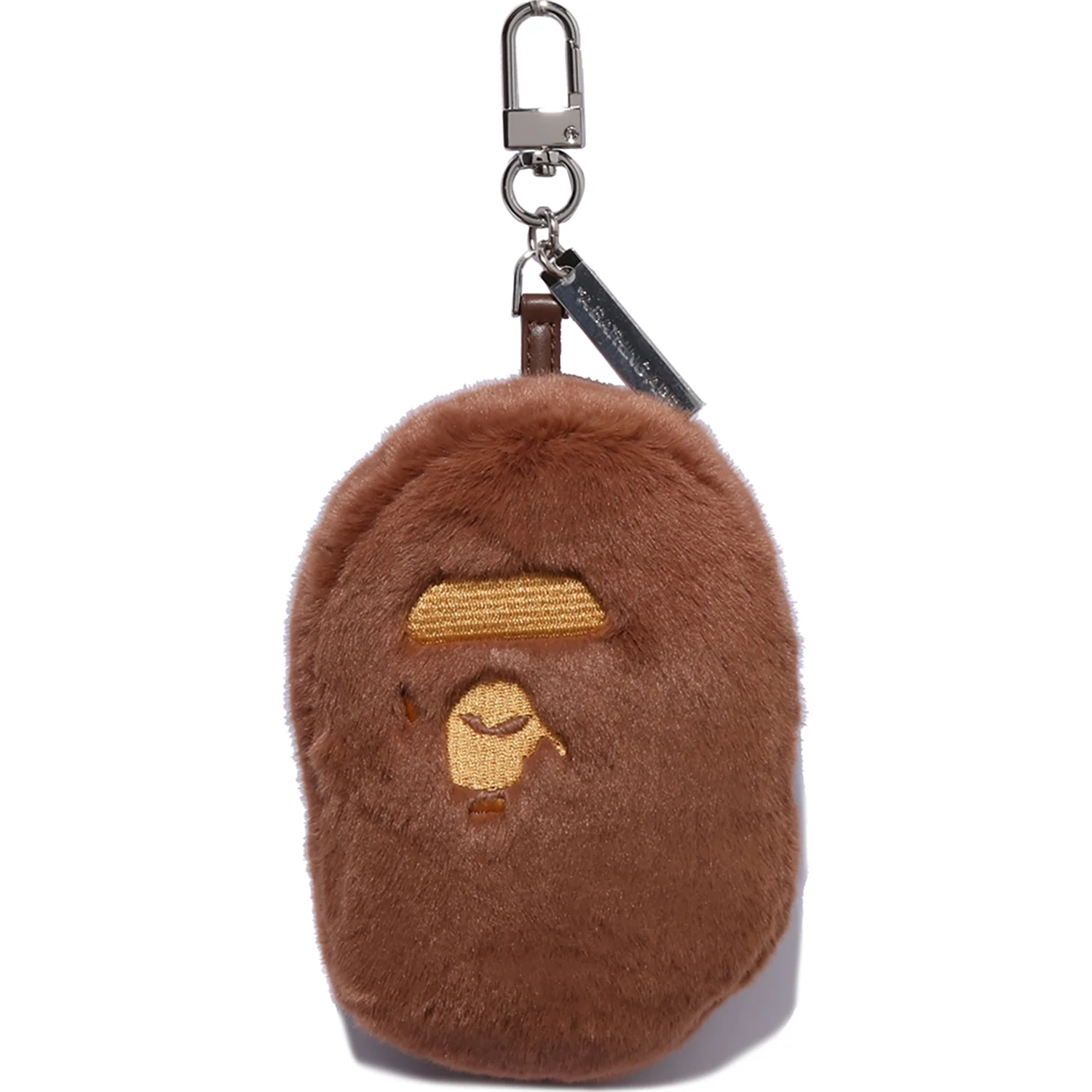 Image of APE HEAD FAUX FUR KEYCHAIN