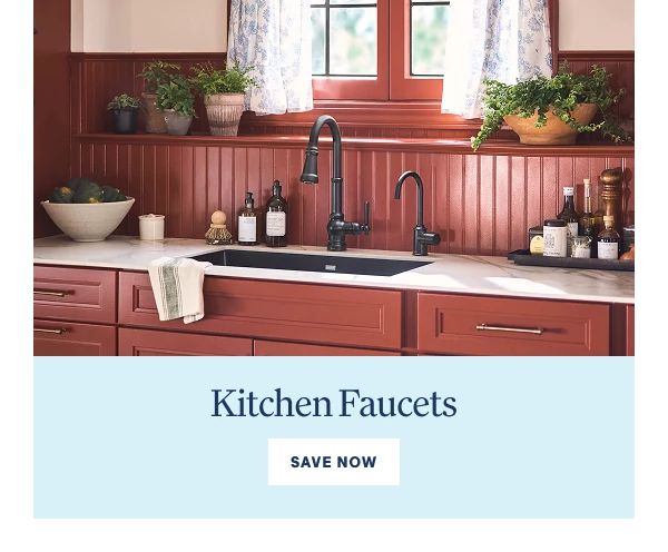 Effortless kitchen upgrades for less.  From the first cup of morning coffee to the last dish after dessert, Moen has the kitchen products to support every moment. This summer, save up to 25% on select products through July 30— all from America's Most Trusted Faucet Brand. Shop Now