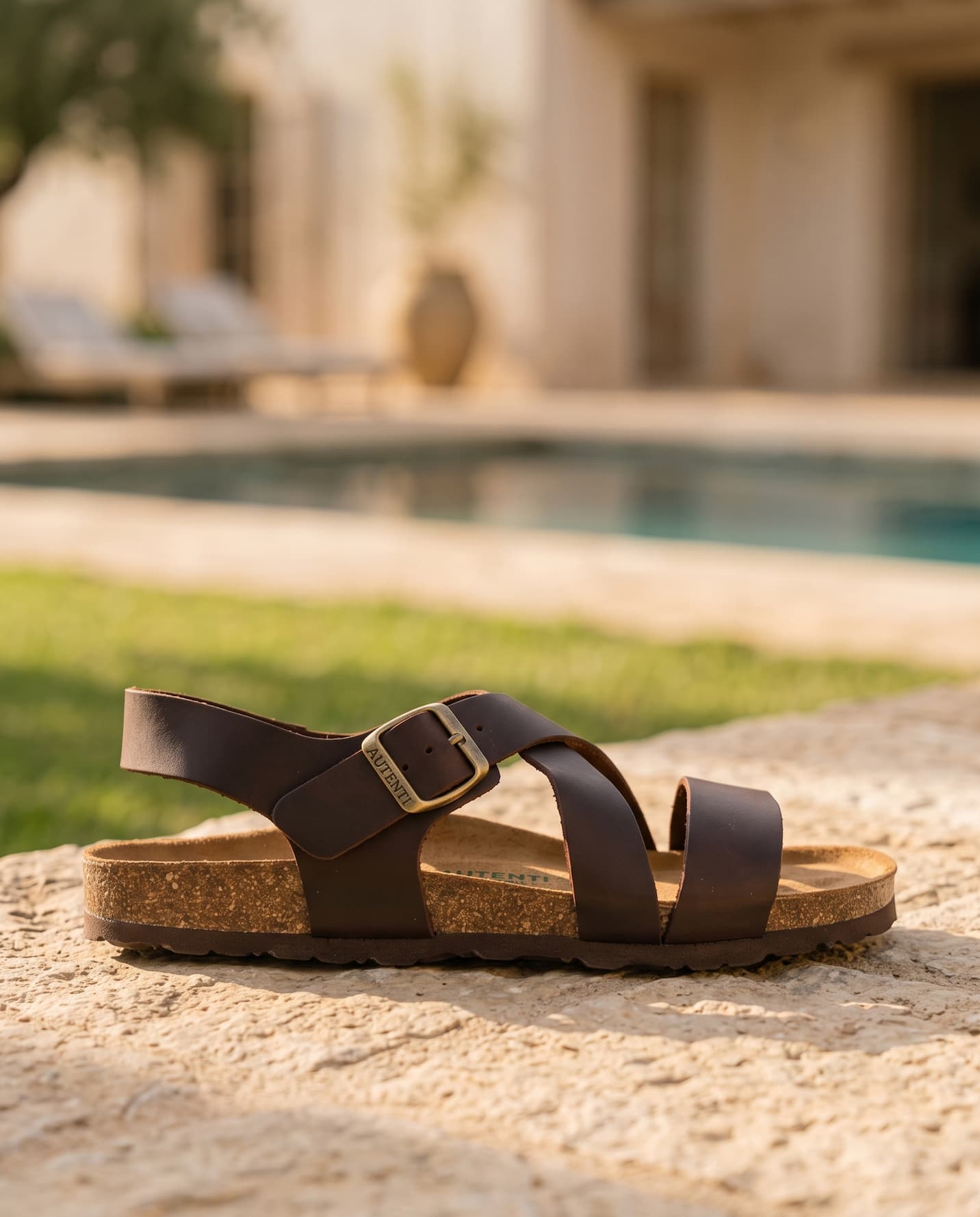 Sandalias de piel con hebilla Autenti Pippen