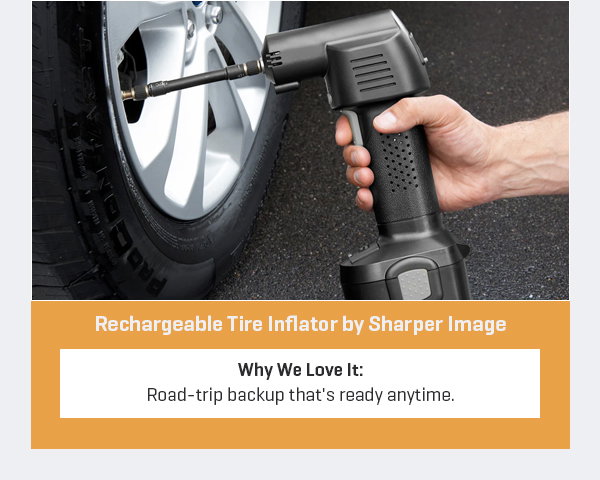 Rechargeable Tire Inflator by Sharper Image