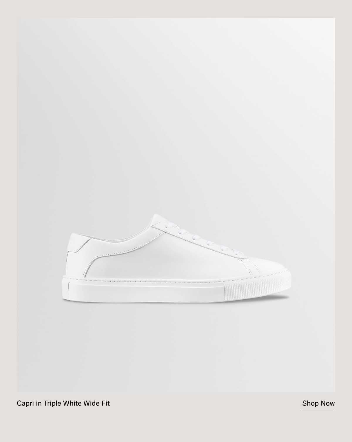 Capri in Triple White Wide Fit [Shop Now]