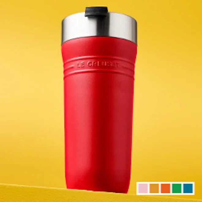 Le Creuset On The Go Vacuum-Insulated Stainless Steel Travel Mug, 350ml