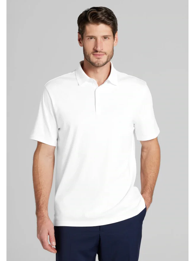 Jos. A. Bank Traditional Fit Liquid Cotton Interlock Polo