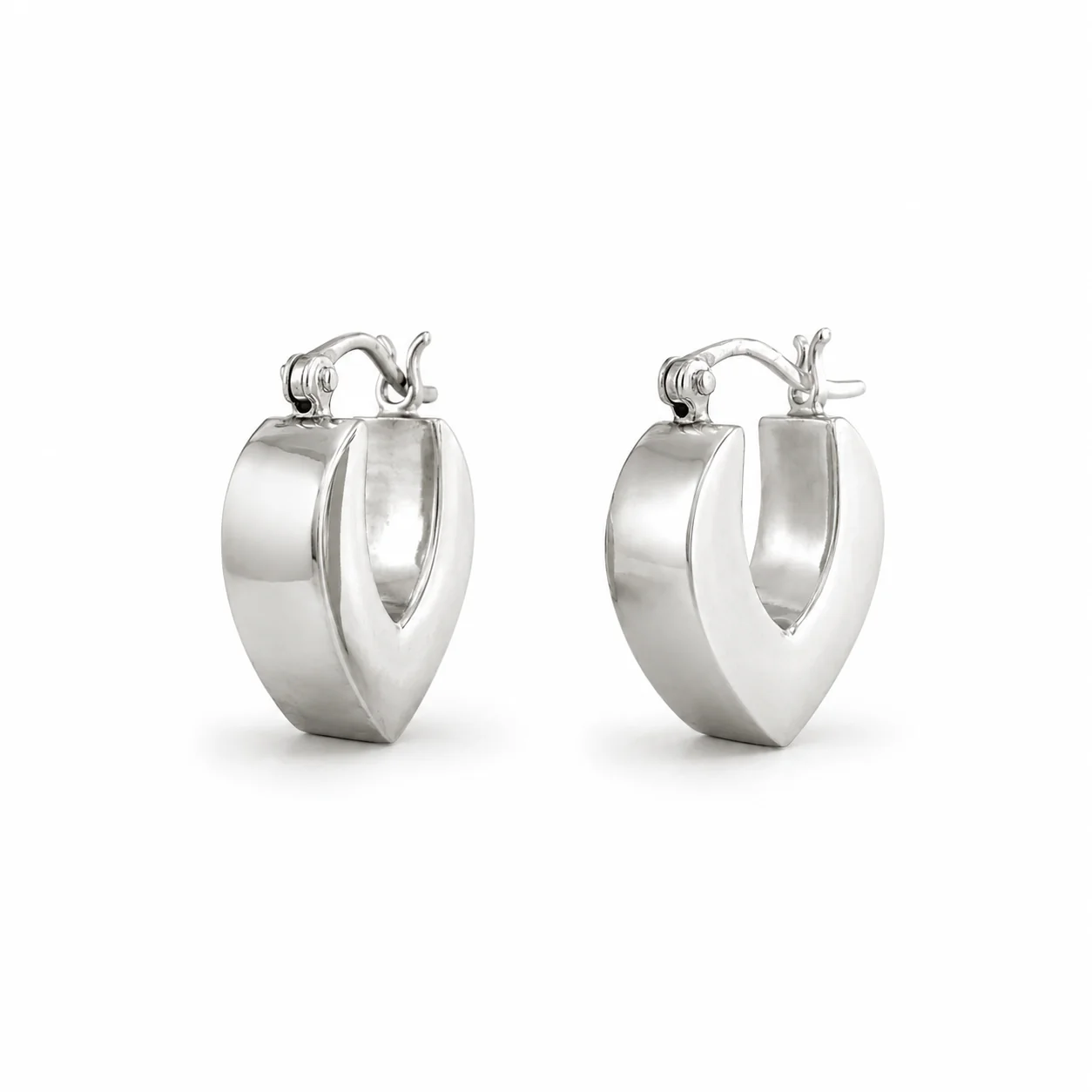 Image of Small Marquise Hoop Earrings