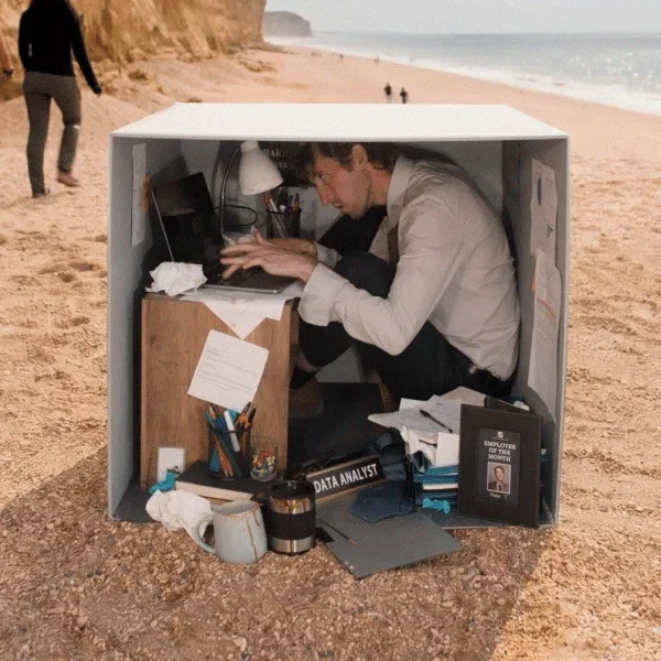 Living to work box image
