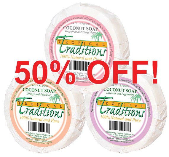 Scented Soap Bars with Virgin Coconut Oil