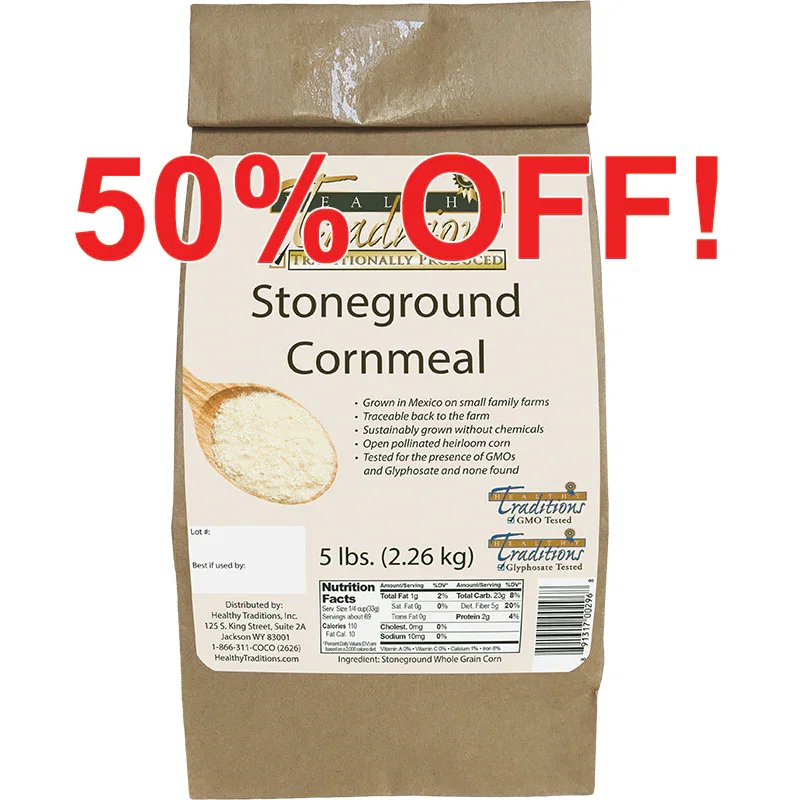 Image of GMO-tested Cónico Cremoso Cornmeal - 5 lb. Bag