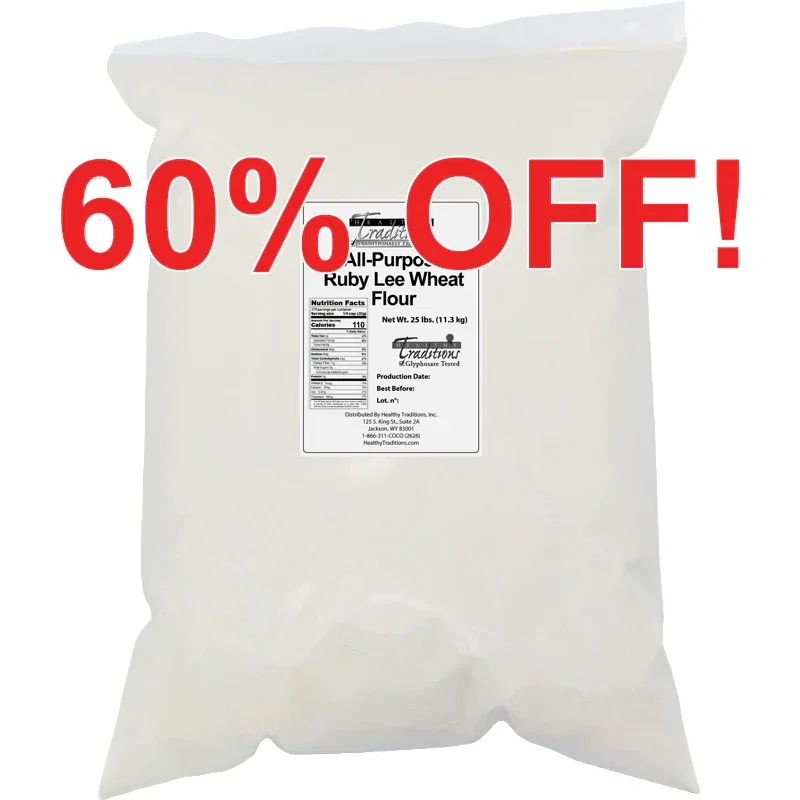 Image of All-Purpose Ruby Lee Wheat Flour - 25 lb. Bag