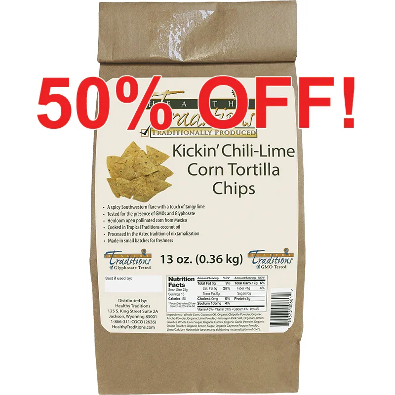 Image of Kickin’ Chili-Lime Tortilla Chips 13 oz. - Cónico Cremoso