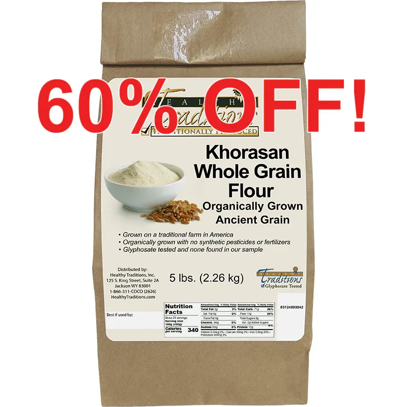 Image of Khorasan Whole Grain Flour - 5 lb. Bag