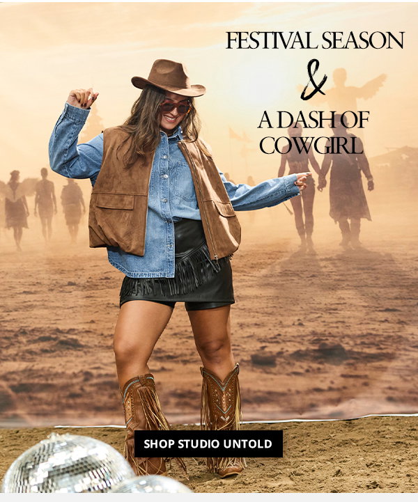 Festival season & a dash of cowgirl. Shop Studio Untold.