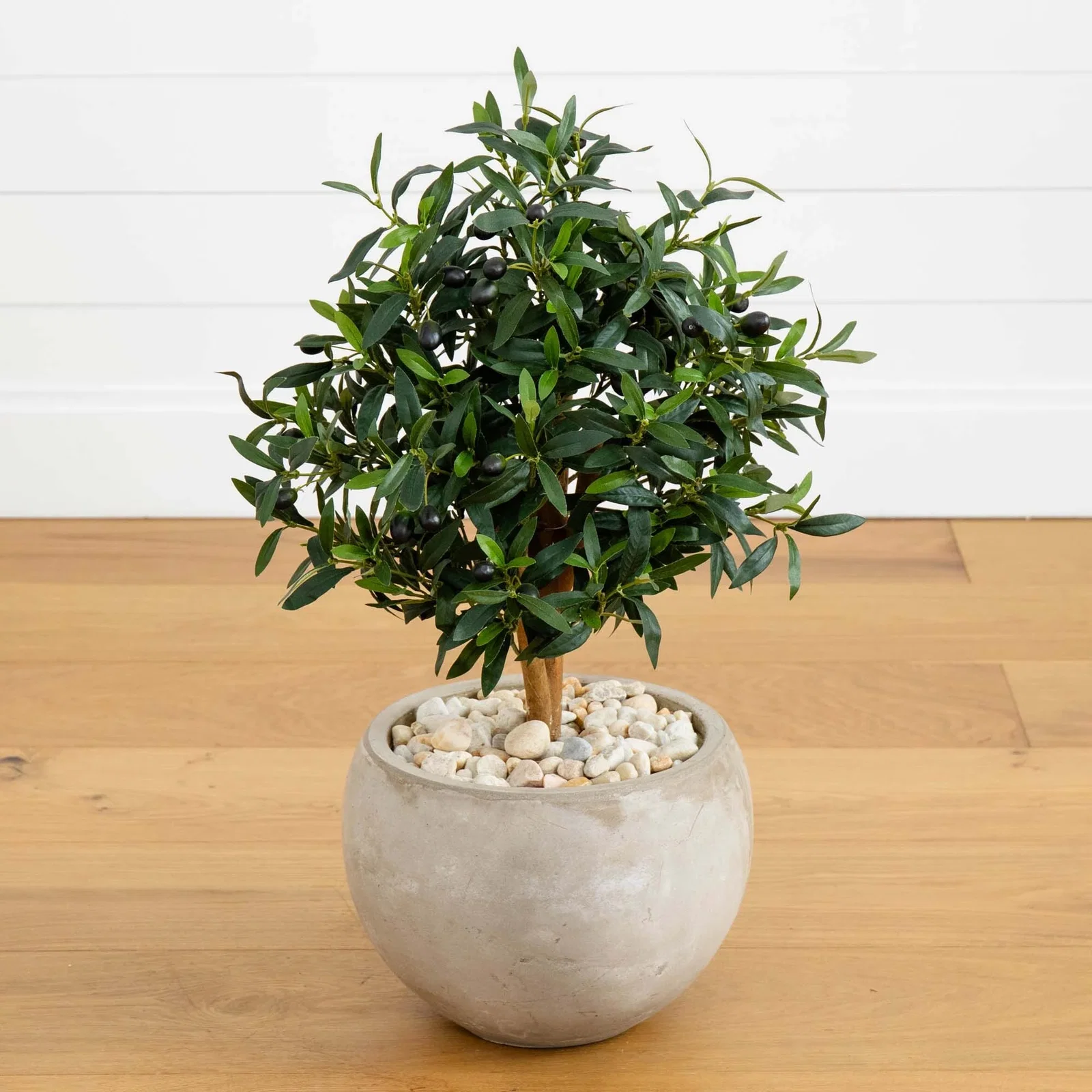 Image of 31” Olive Artificial Tree in Bowl Planter