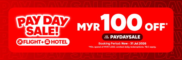 Pay Day Sale: MYR 100 OFF