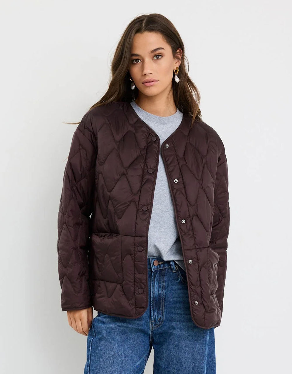 Frankly Puffer Jacket - Chocolate