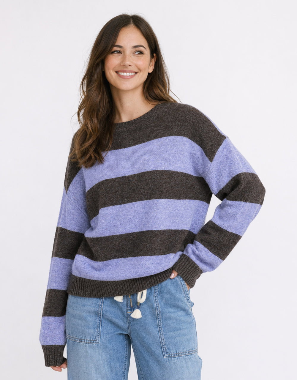 Frankie Knit - Lilac/Choc