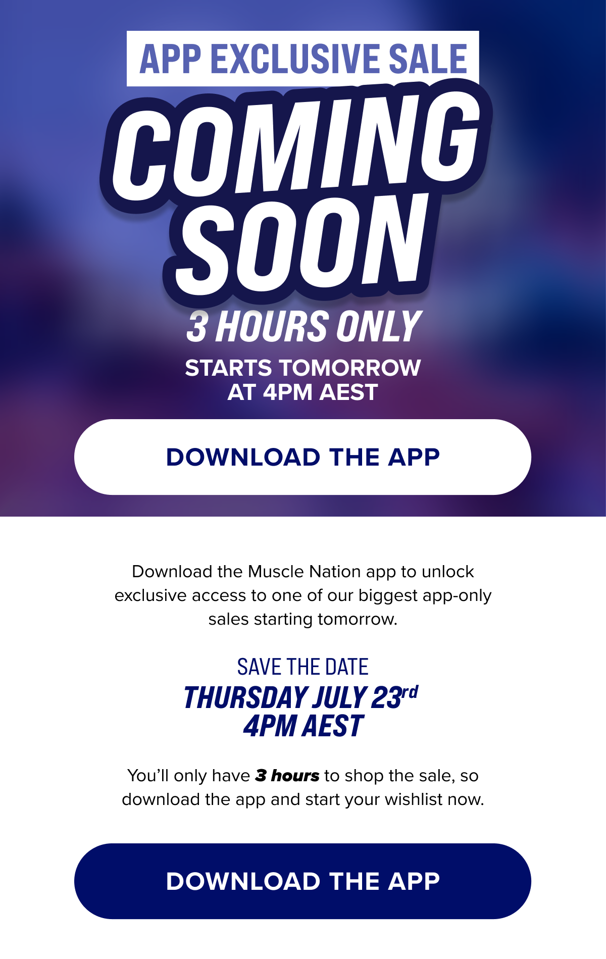 Download the app and be ready!