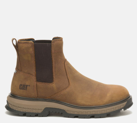 CAT Footwear - Men's Exposition Chelsea Work Boot - Pyramid colorway.