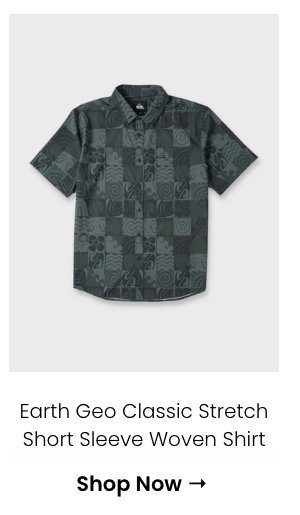 Earth Geo Classic Stretch Short Sleeve Woven Shirt