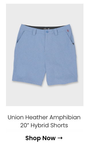 Union Heather Amphibian 20" Hybrid Shorts