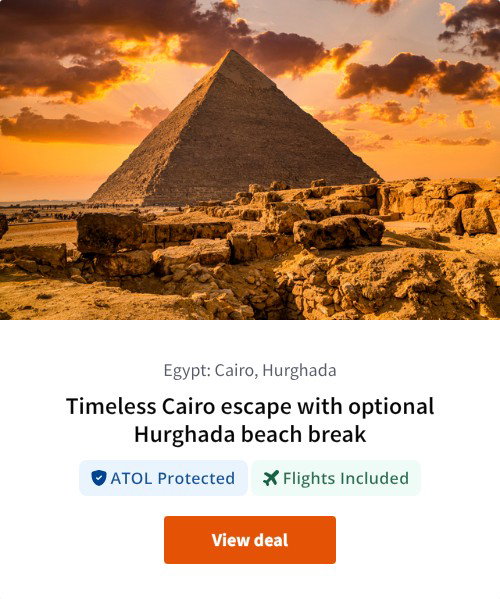 Timeless Cairo escape with optional Hurghada beach break
