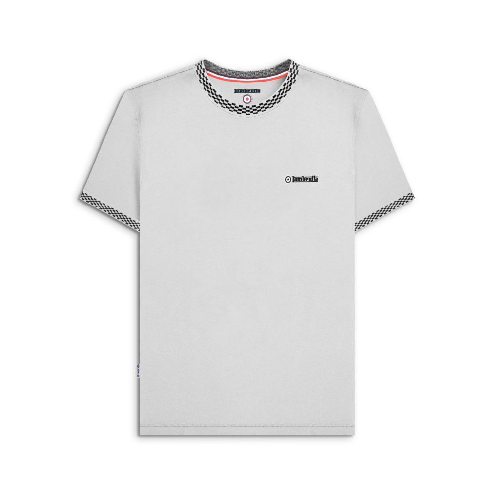 Image of Lambretta White Two Tone Ringer T-Shirt