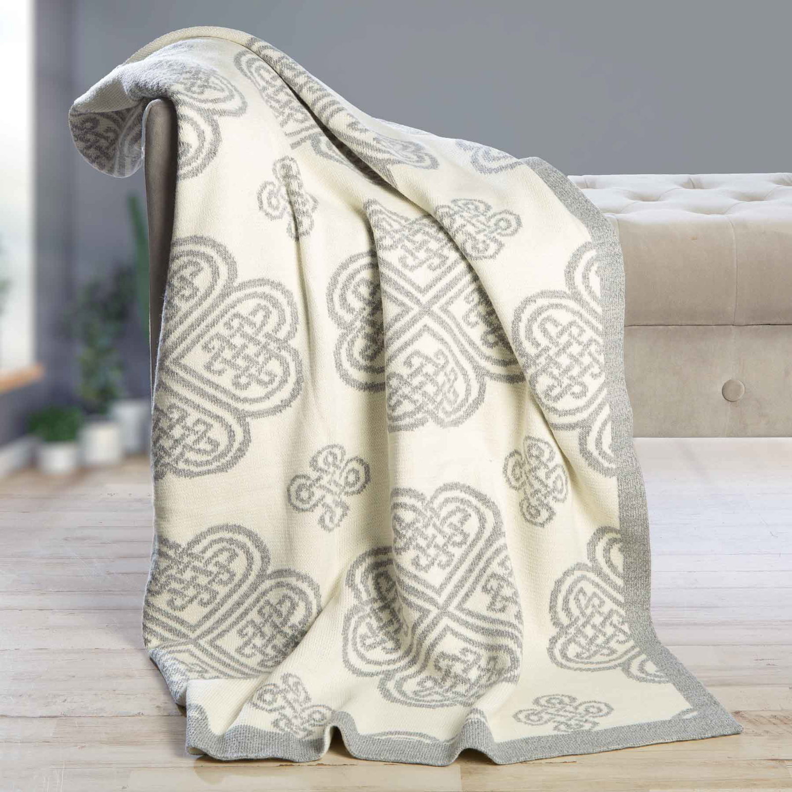 Image of Celtic Spiral Wool Throw
