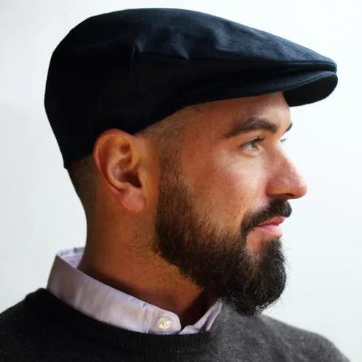 Image of Men's Irish Linen Flat Cap