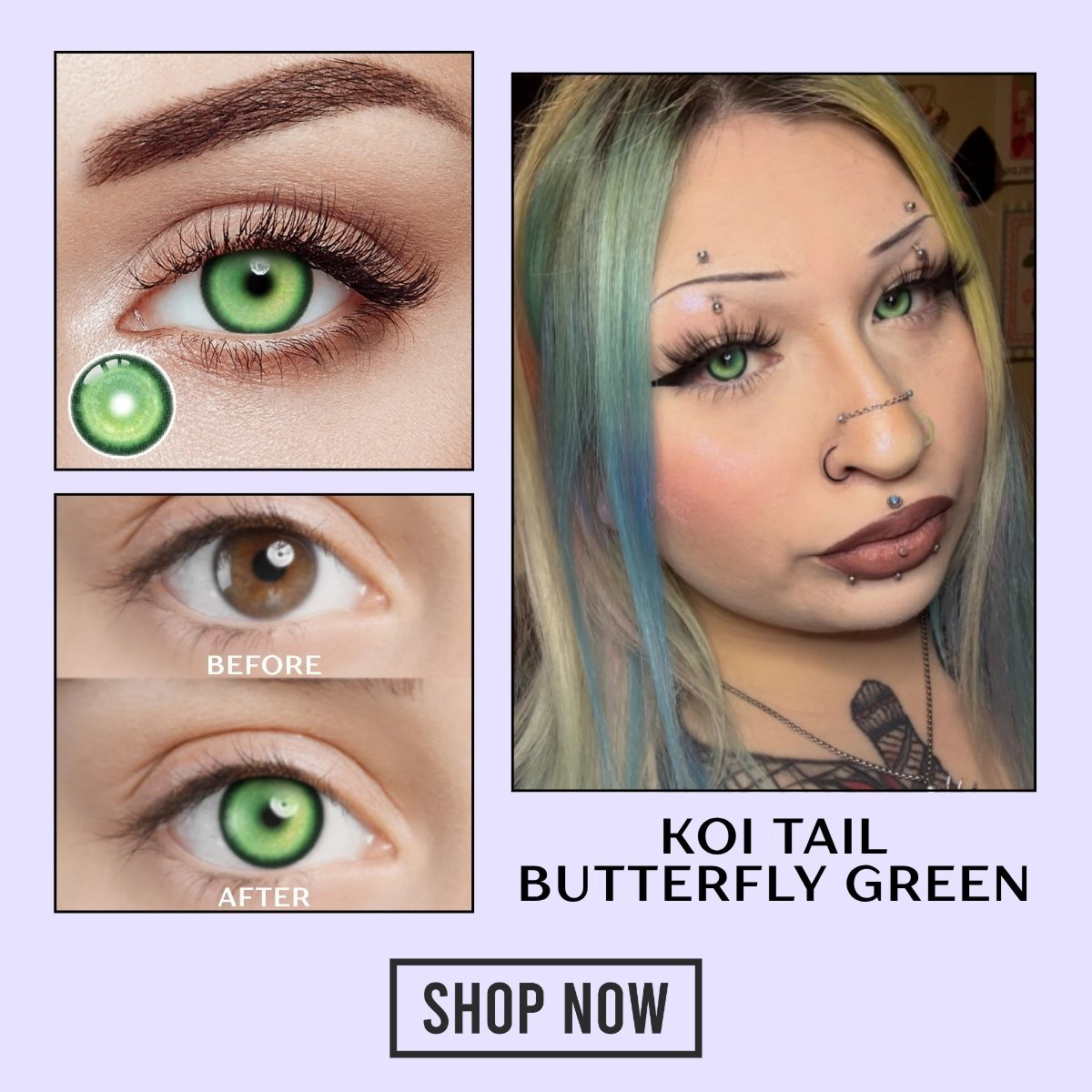 Koi Tail Butterfly Green