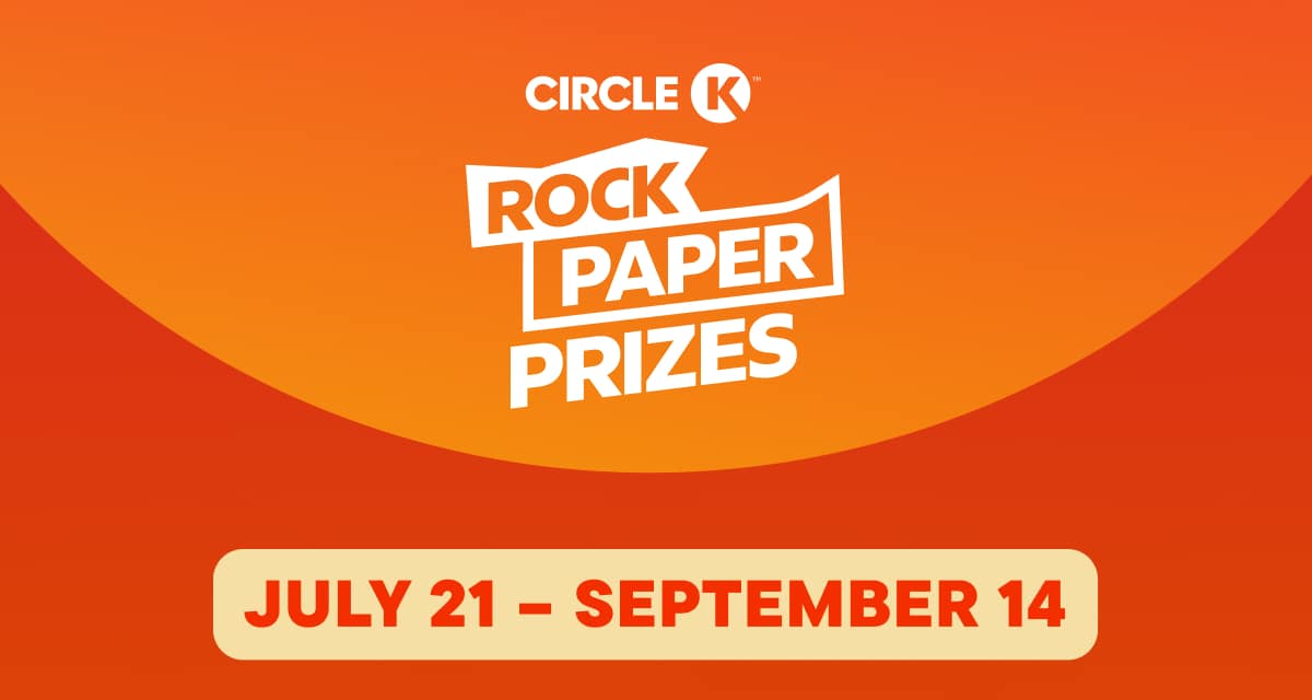 Circle K Rock Paper Prizes on July 21-Sept 14