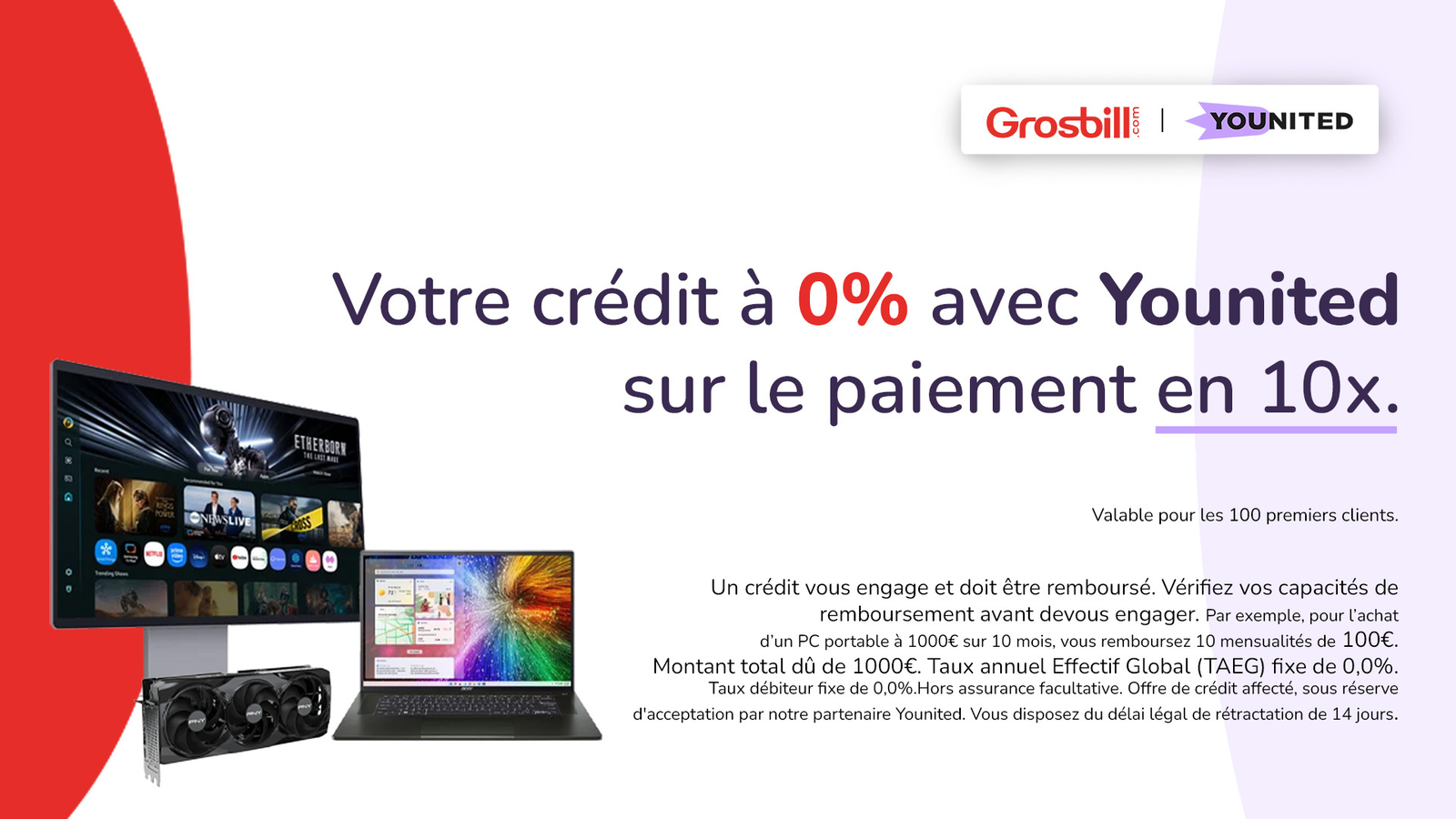 Le crédit 10x sans frais avec Younited