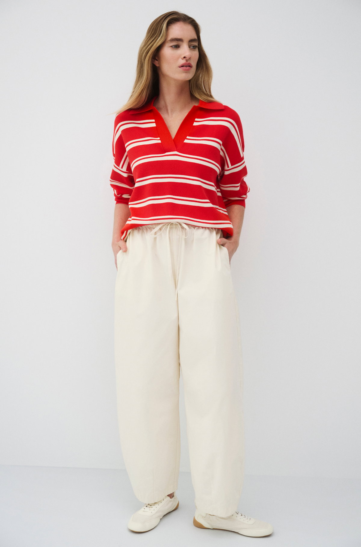 New Woman Arrivals. Opt for a bolder look in your weekend hours with relaxed essentials in chilli red. Shop Now.