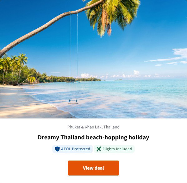 Dreamy Thailand beach-hopping holiday