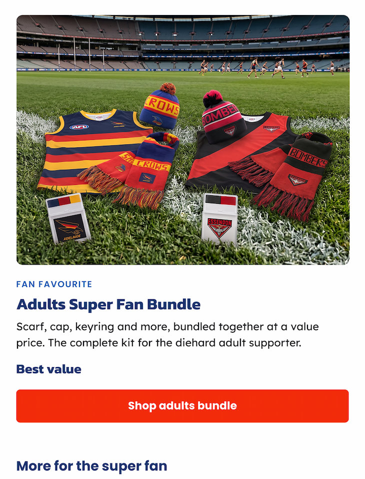 The Adult Super Fan Bundle is 10% Off