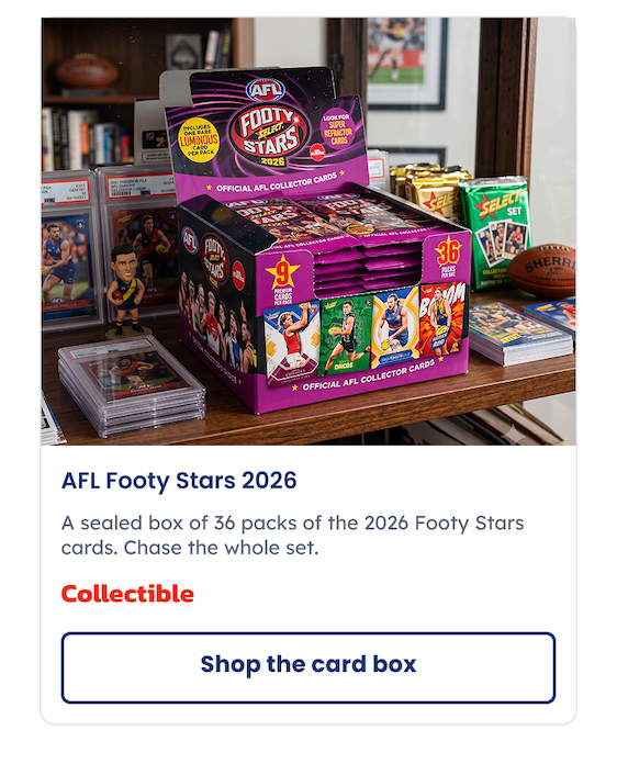 AFL Footy Stars Collector Cards Are Still Available