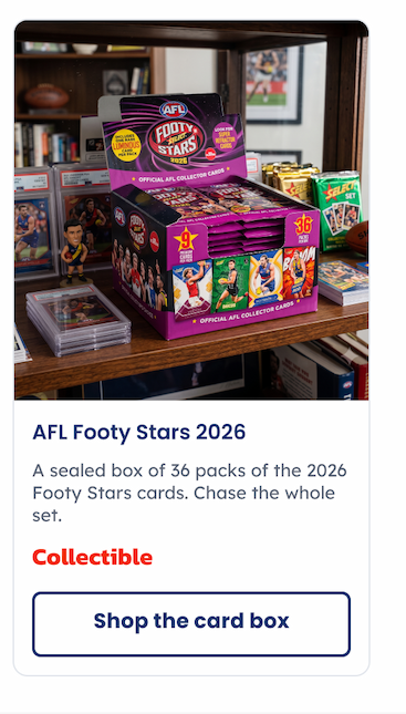 AFL Footy Stars Collector Cards Are Still Available