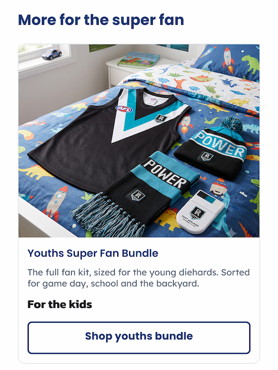 The Youths Super Fan Bundle is also 10% Off