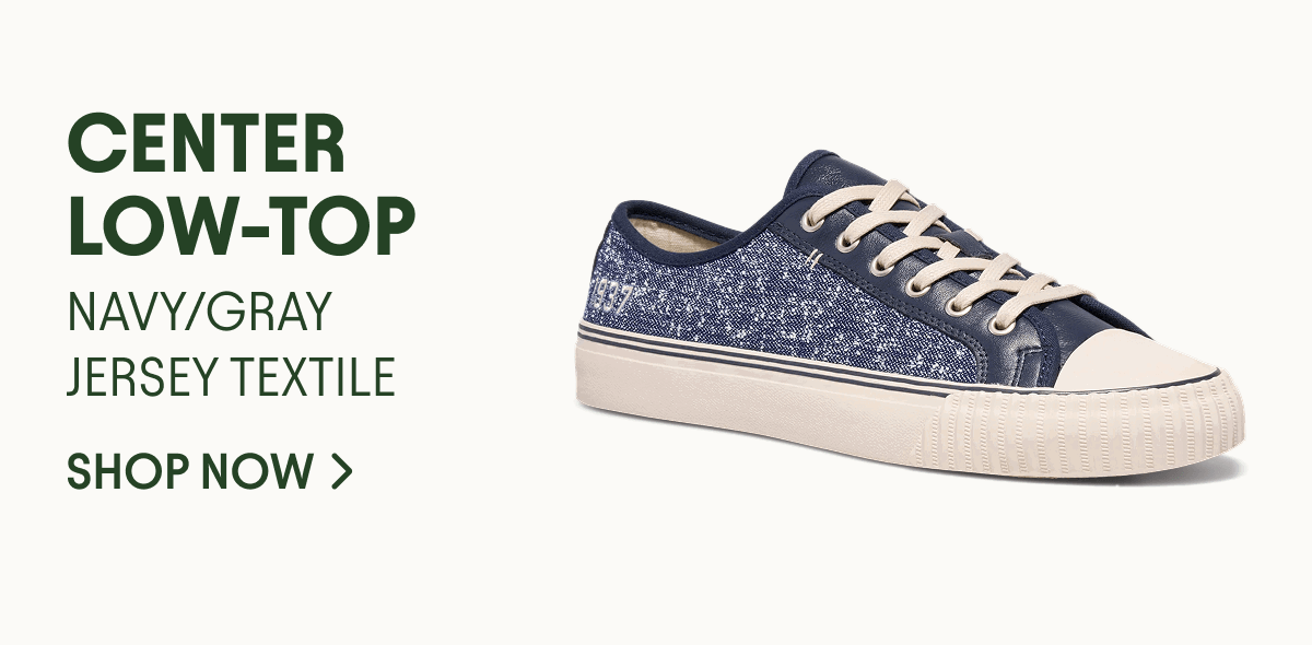 Center Low-Top Navy/Gray Jersey Textile
