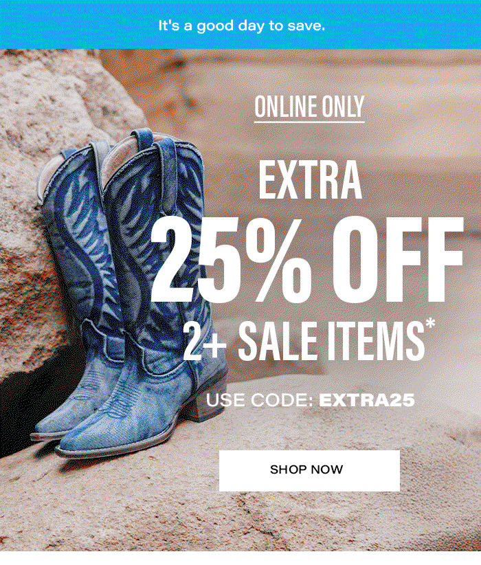 Extra 25% off 2+ sale items
