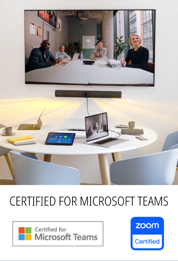 Certified for Microsoft Teams, Zoom and other Meeting Platforms