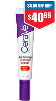 CeraVe Skin Renewing Vitamin C Serum 30ml at Chemist Warehouse sale ends 22 July 2026
