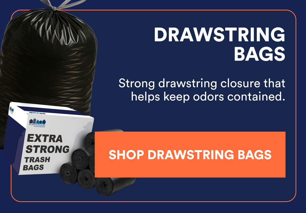 Shop Drawstring bags - helps keep odors contained. Shop drawstring bags