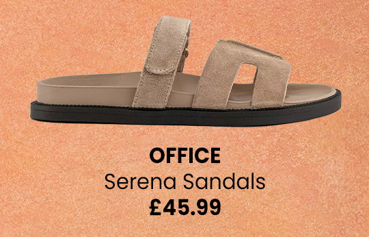 OFFICE Serena Cut Out Two Strap Footbed Sandals